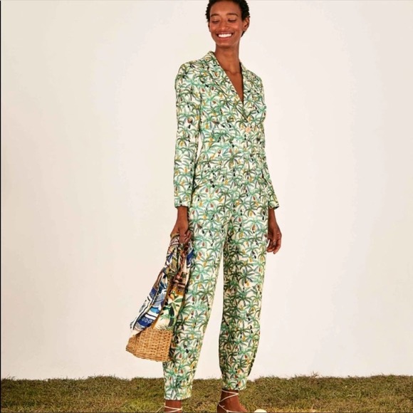 FARM Rio Pants - Farm Rio Mini Toucons blazer jumpsuit
